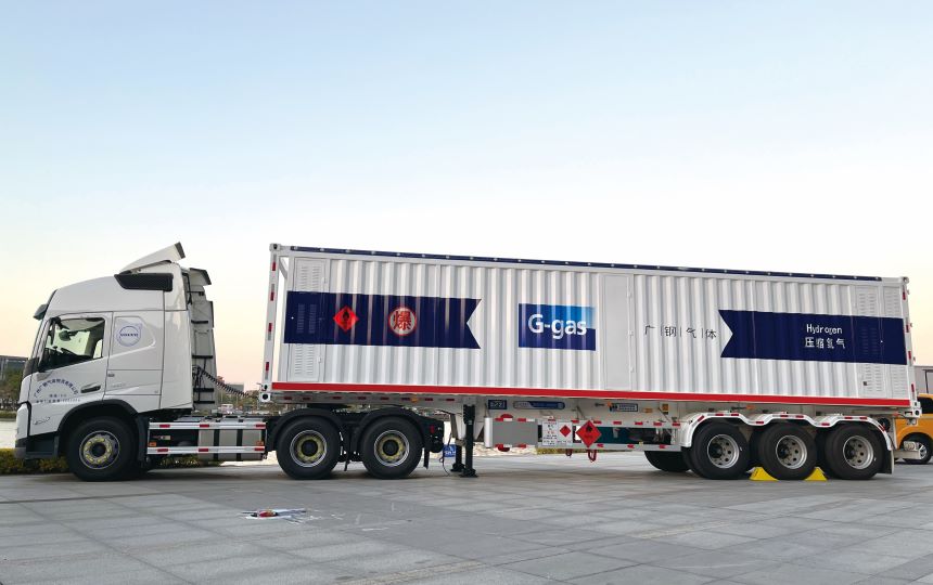 Carbon Fiber Winding Cylinder Hydrogen Tube Trailers and Skids (Type II)