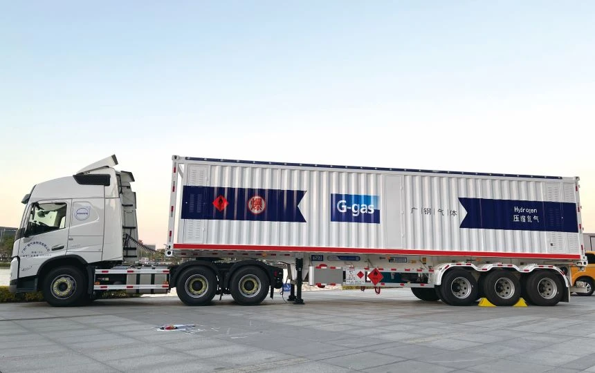 Carbon Fiber Winding Cylinder Hydrogen Tube Trailers and Skids (Type II)