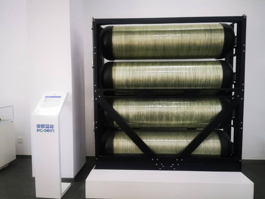 Onboard hydrogen supply system (Type IV Hydrogen Storage Cylinder)