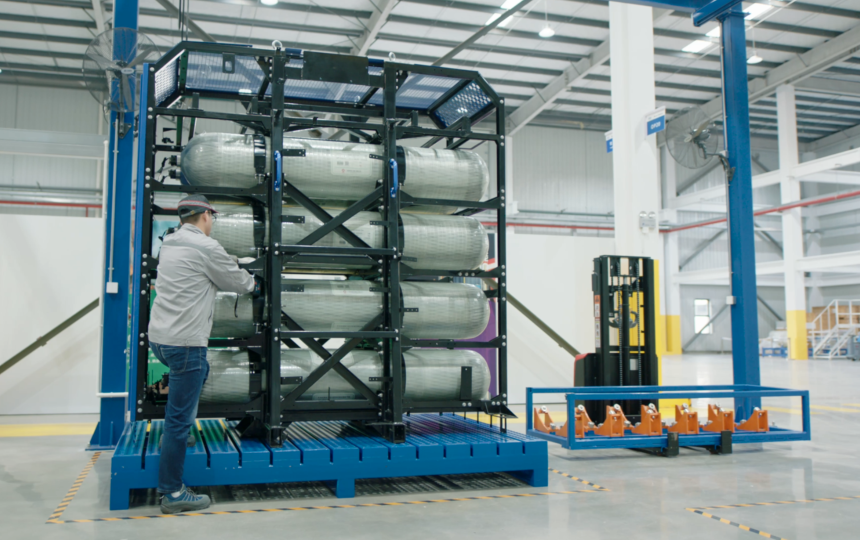 Onboard hydrogen supply system (Type IV Hydrogen Storage Cylinder)