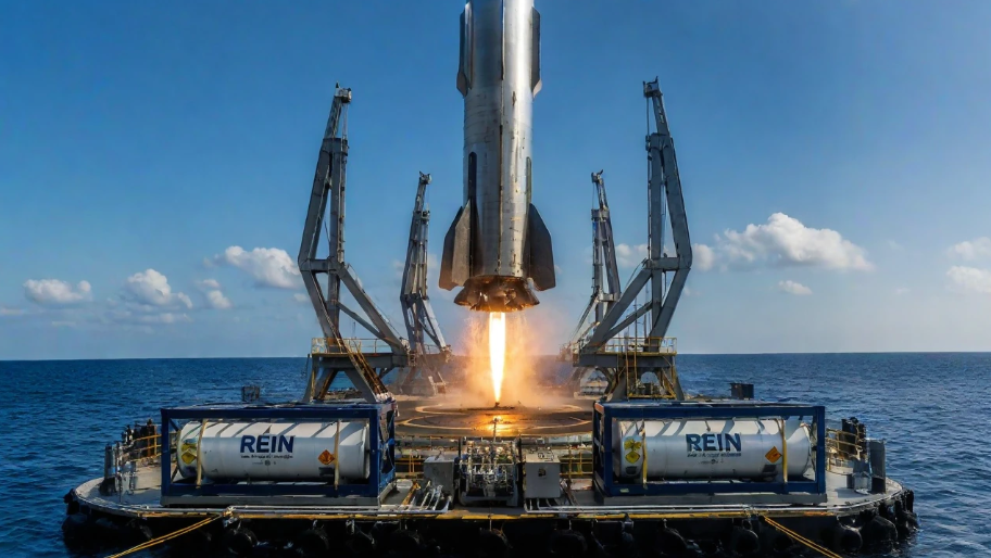 Rein High-Pressure Nitrogen Storage System Supports World's First Offshore Rocket Recovery Mission