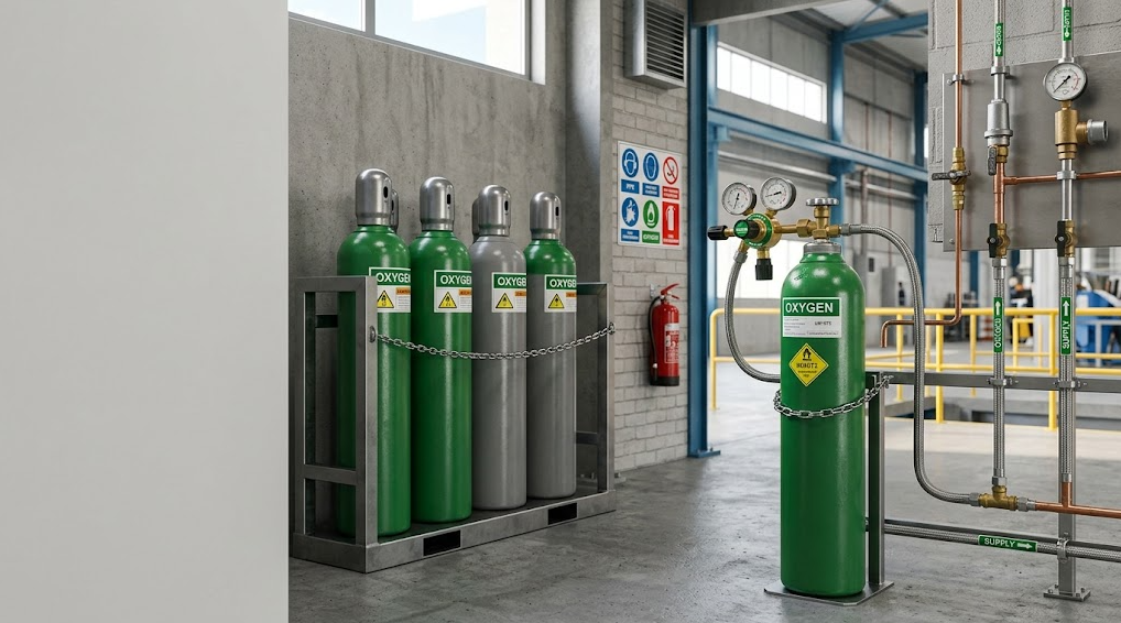 What Type of Gas Is Used in an Oxygen Cylinder?